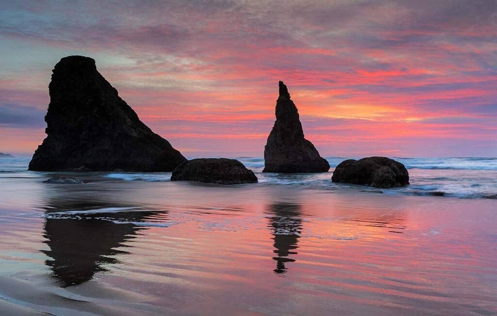 An image of the beautiful Bandon Beach
