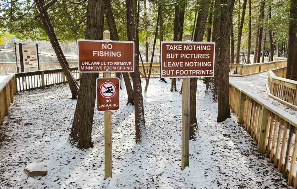 Kitch-iti-kipi Visitor Etiquette