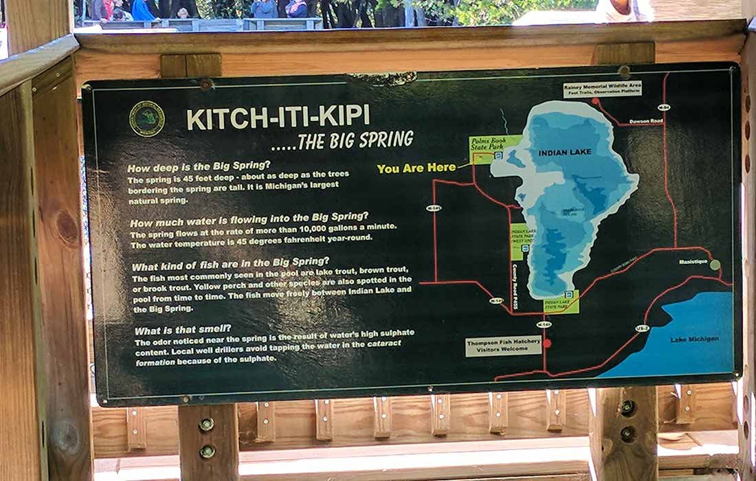 How deep is the Big Spring?